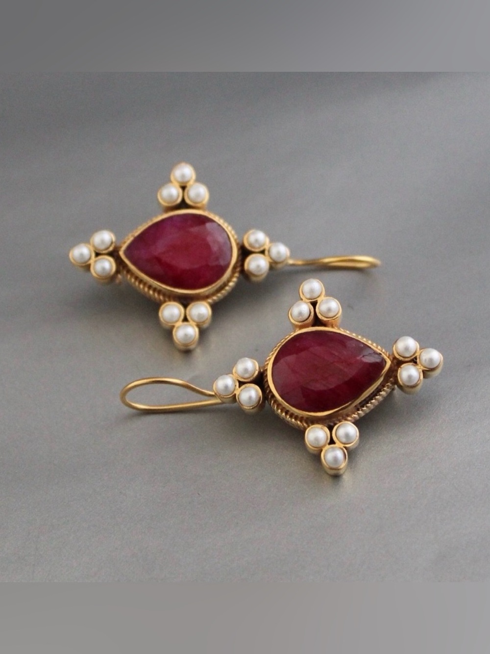 Vintage Antique Victorian Jewelry, Pearl Earrings, 1920s Art Deco Jewelry